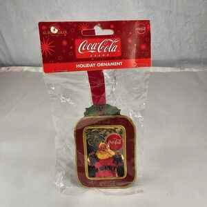 Kurt Adler Coca Cola Holiday Ornament‎ Santa w/ Cokes 2006 NWT